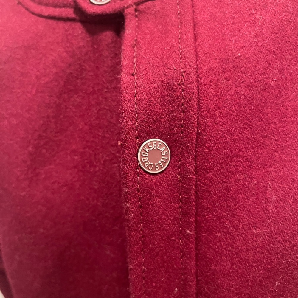 Crooks & Castles Deep Red Wool Jacket - Picture 4 of 5